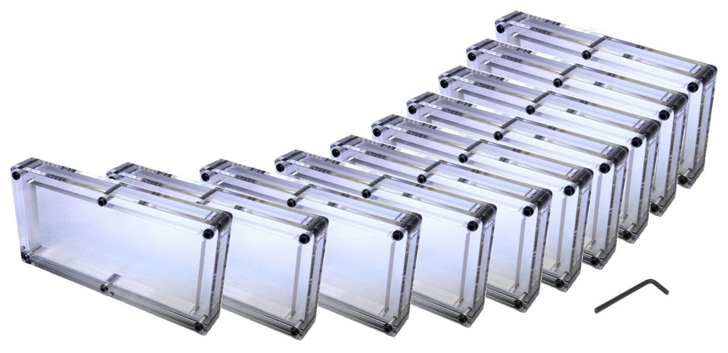 Bulk 10 Pack of Acrylic BEP 100 Bank Note Display | PlastiXrevolution